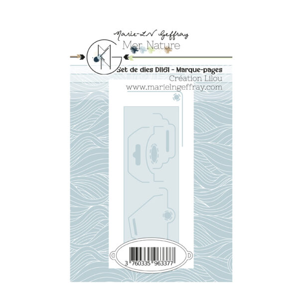 Set de 7 dies « Marque-pages » – Collection « Mer Nature »